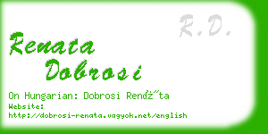 renata dobrosi business card